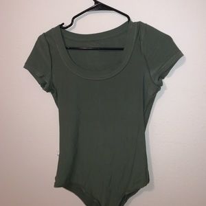 Army green body suit